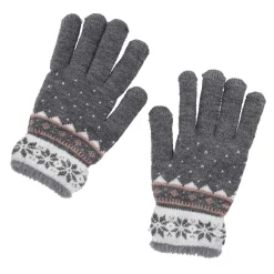 Outlet NANU-NANA Handschuhe Schneeflocke, Grau