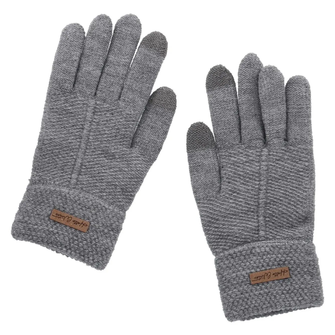 Fashion NANU-NANA Handschuhe Touchfunktion, Grau