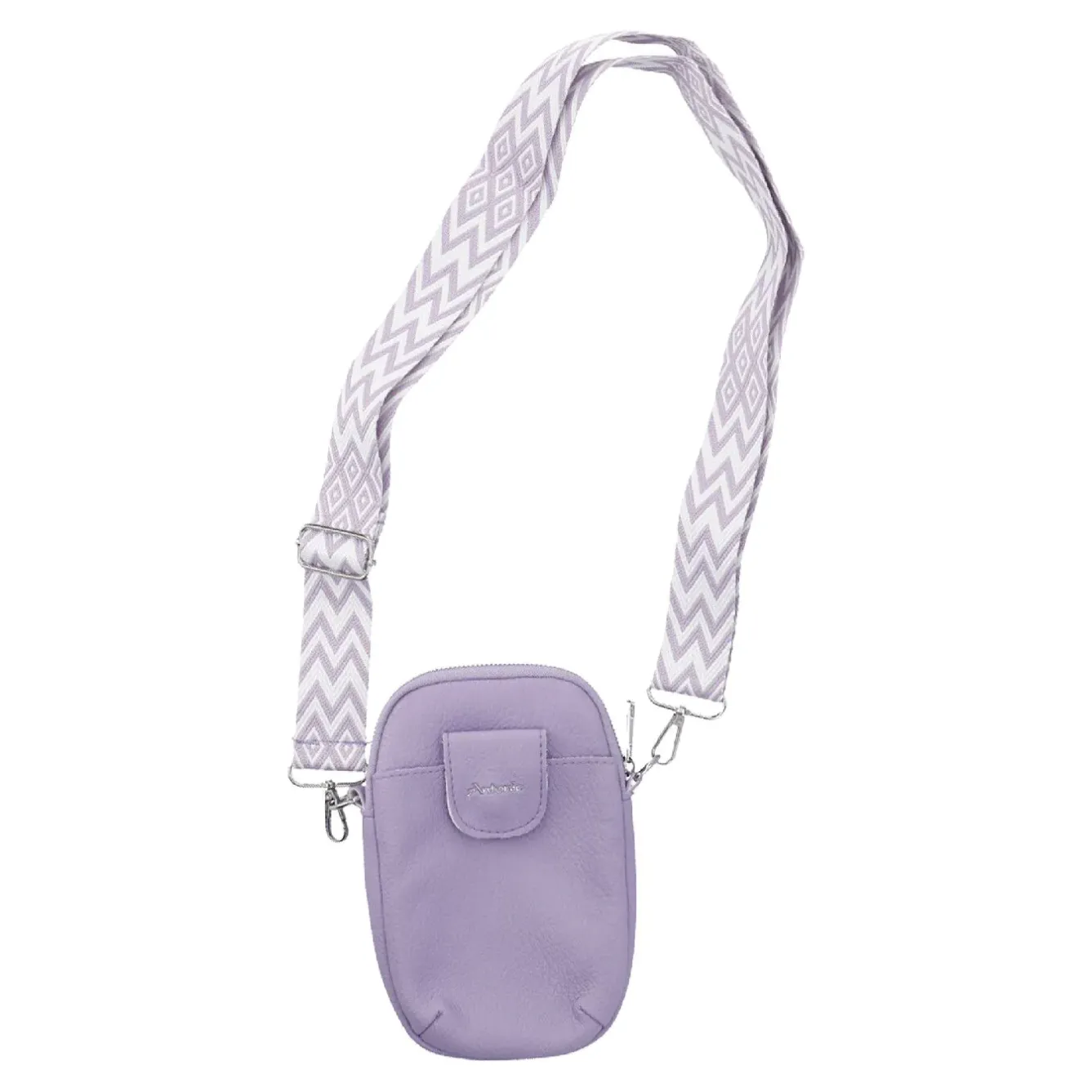 Fashion NANU-NANA Handytasche Riemen, Flieder, 18 Cm