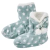 Clearance NANU-NANA Hausschuhe Bootie, Sterne/grün, Größe 37-39