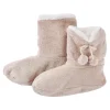 Clearance NANU-NANA Hausschuhe Bootie, Uni/beige, Größe 40-42