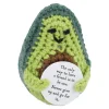Clearance NANU-NANA Häkelfigur Spruch, Avocado/Only Way, 8 Cm