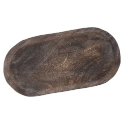 New NANU-NANA Holzschale Oval, Braun, 41 X 21 Cm