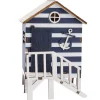 Sale NANU-NANA Holz-Strandhaus, Blau, 16 Cm