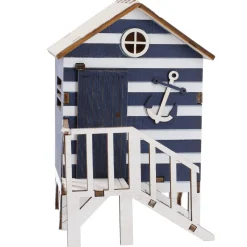 Sale NANU-NANA Holz-Strandhaus, Blau, 16 Cm
