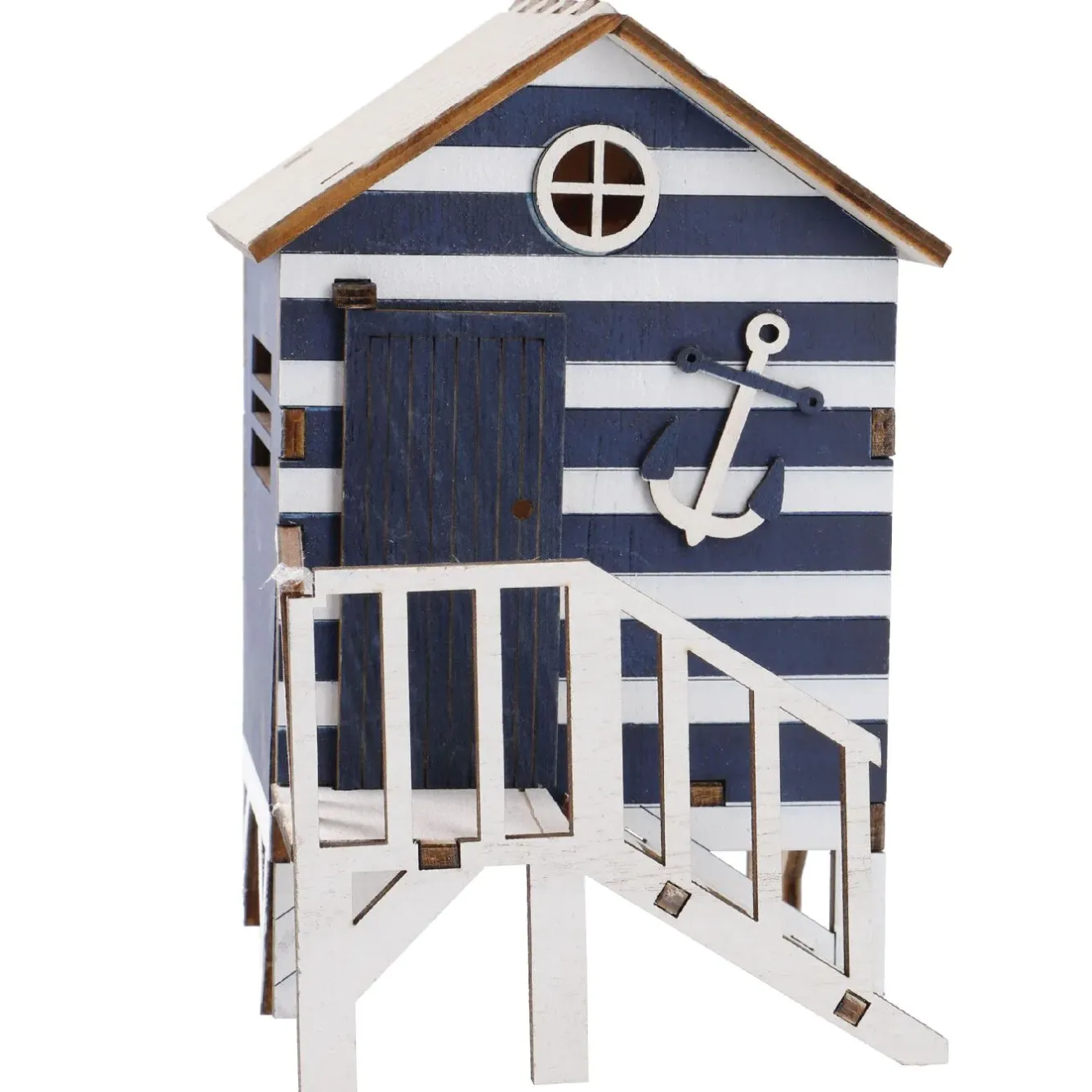 Sale NANU-NANA Holz-Strandhaus, Blau, 16 Cm