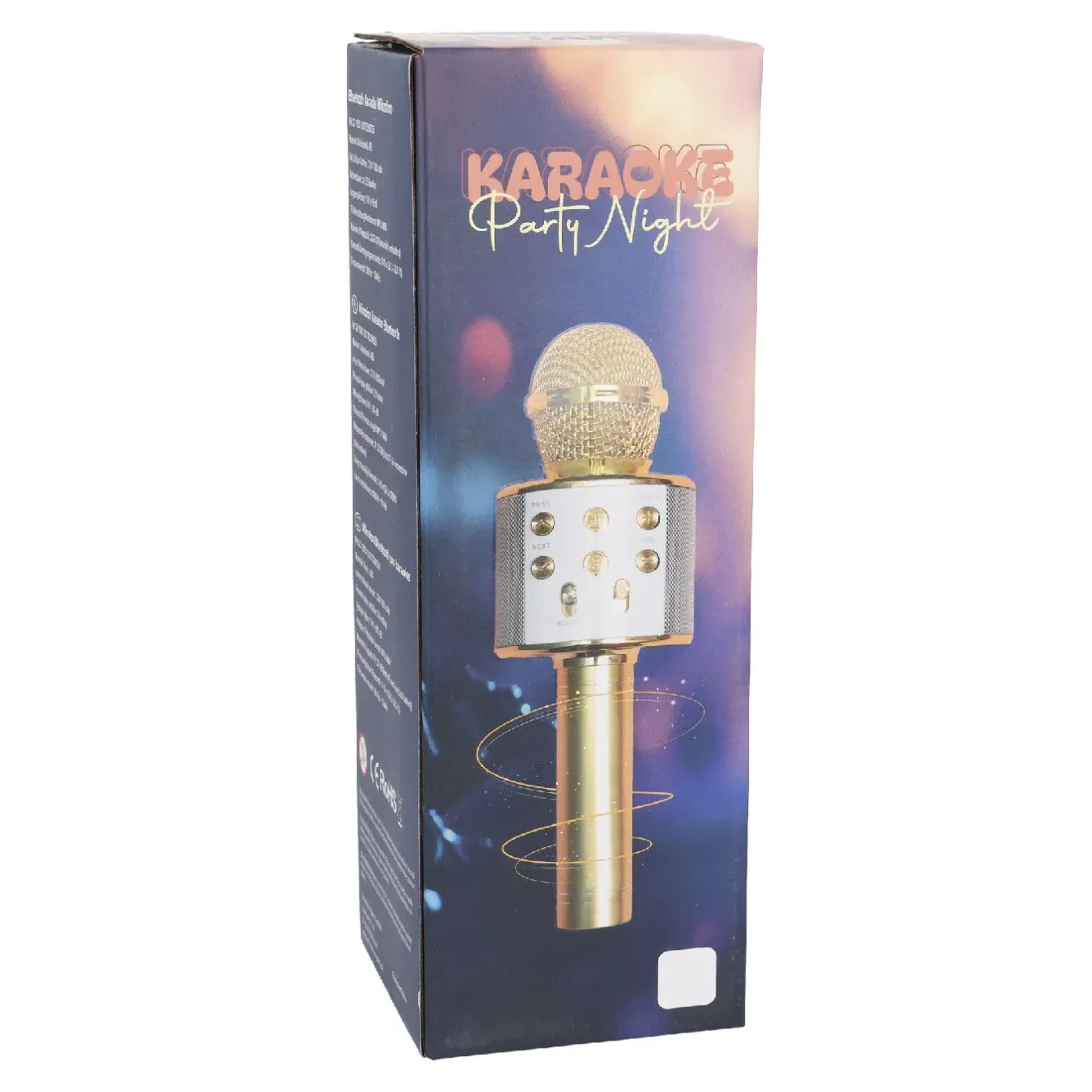 Outlet NANU-NANA Karaoke Mikrofon, Gold, 23 Cm