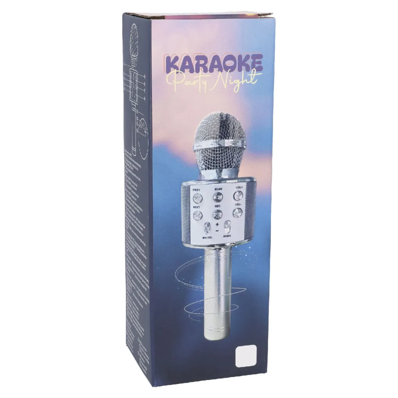 Online NANU-NANA Karaoke Mikrofon, Silber, 23 Cm