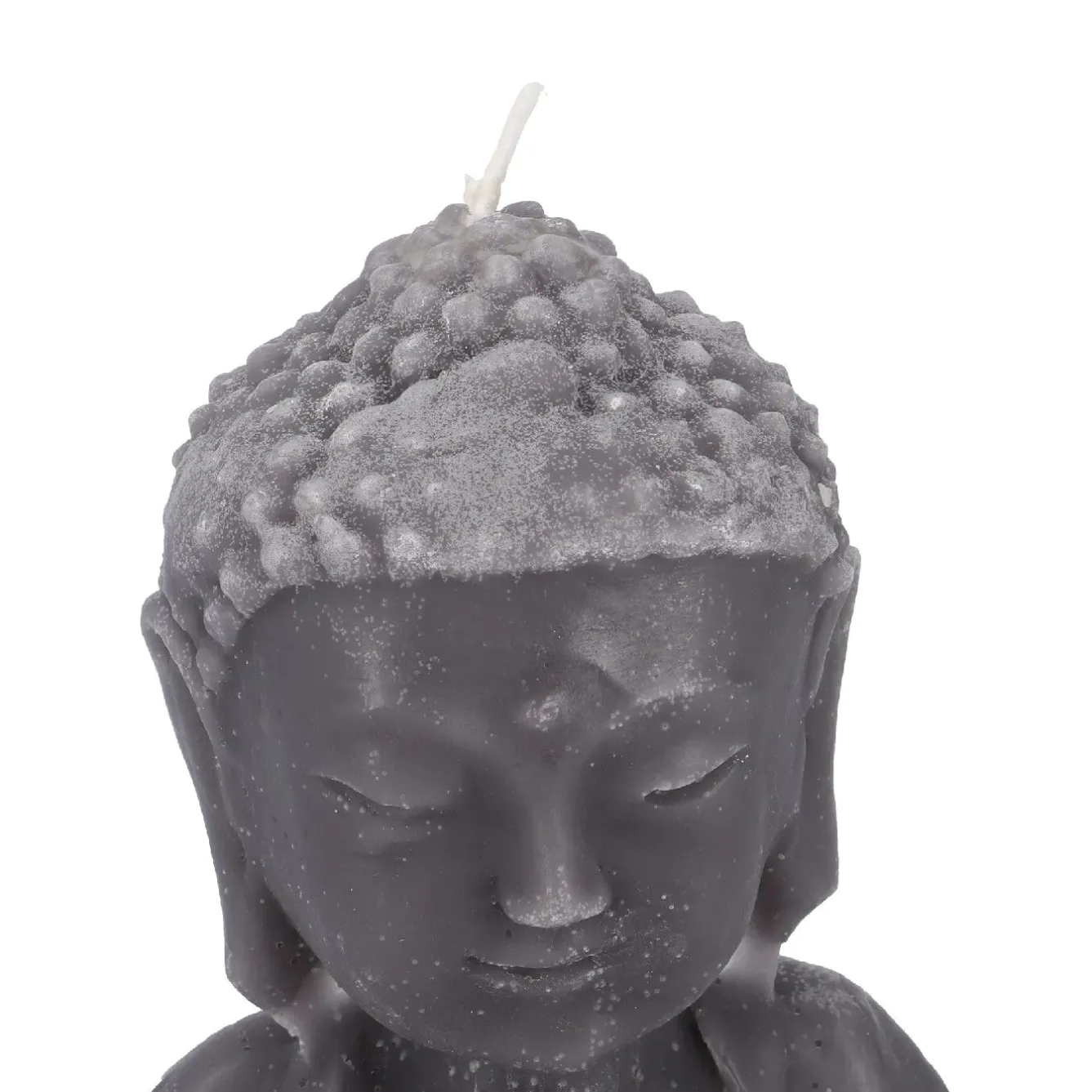 Clearance NANU-NANA Kerze Buddha, Dunkelgrau, 23 Cm