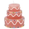 Fashion NANU-NANA Kerze Geburtstag, Tortenform, Rosa, 6 X 7 Cm