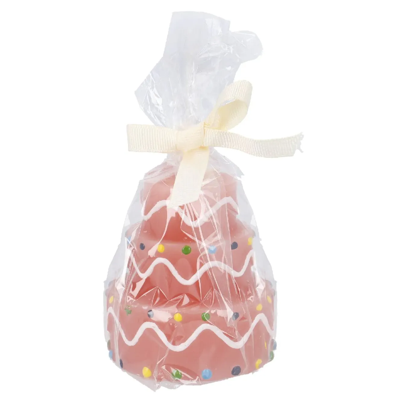Fashion NANU-NANA Kerze Geburtstag, Tortenform, Rosa, 6 X 7 Cm