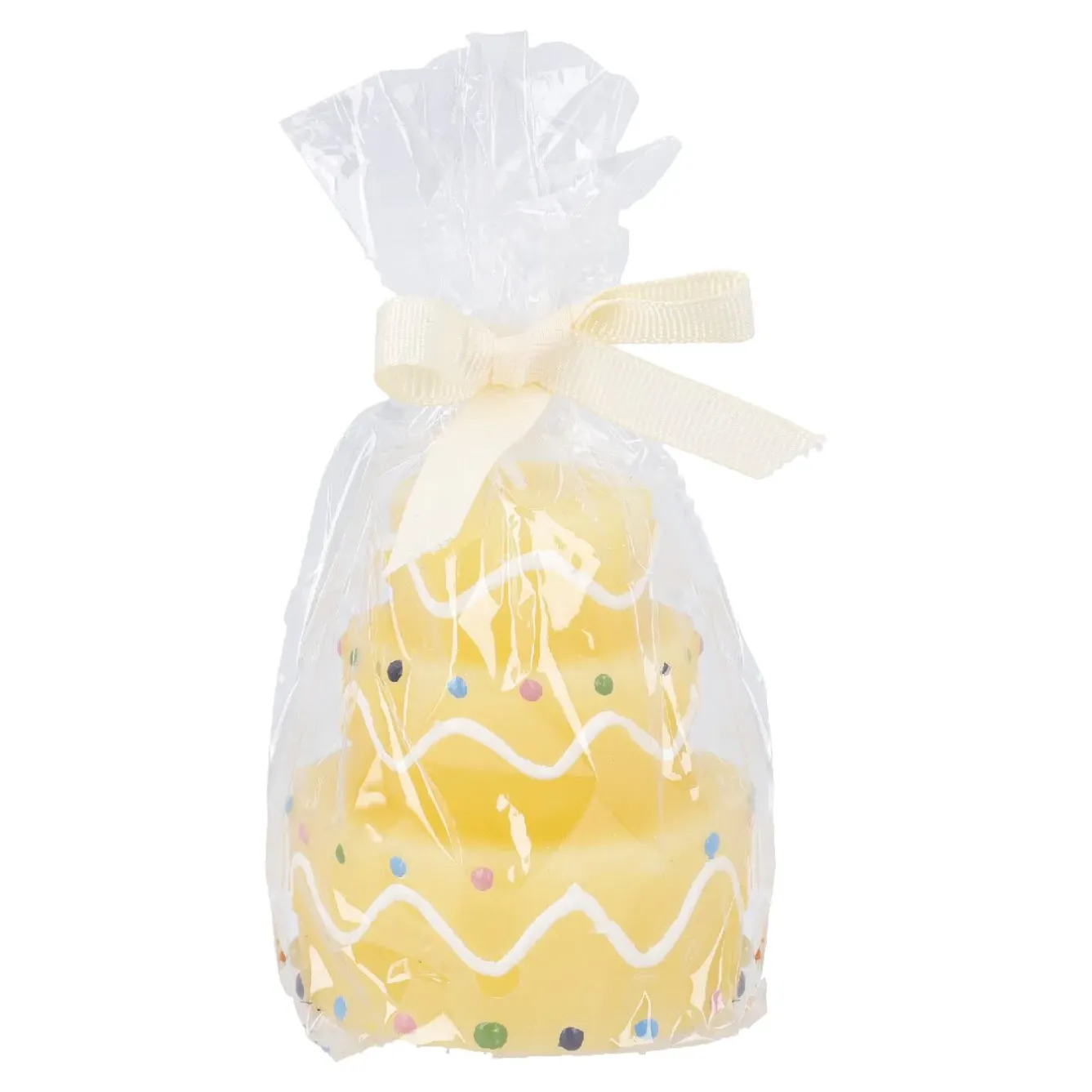 Outlet NANU-NANA Kerze Geburtstag, Tortenform, Gelb, 6 X 7 Cm