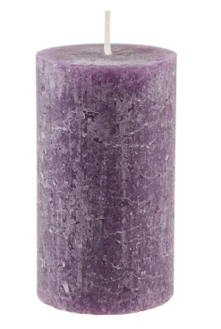 Fashion NANU-NANA Kerze Rustik, Lara, Aubergine, 12 Cm