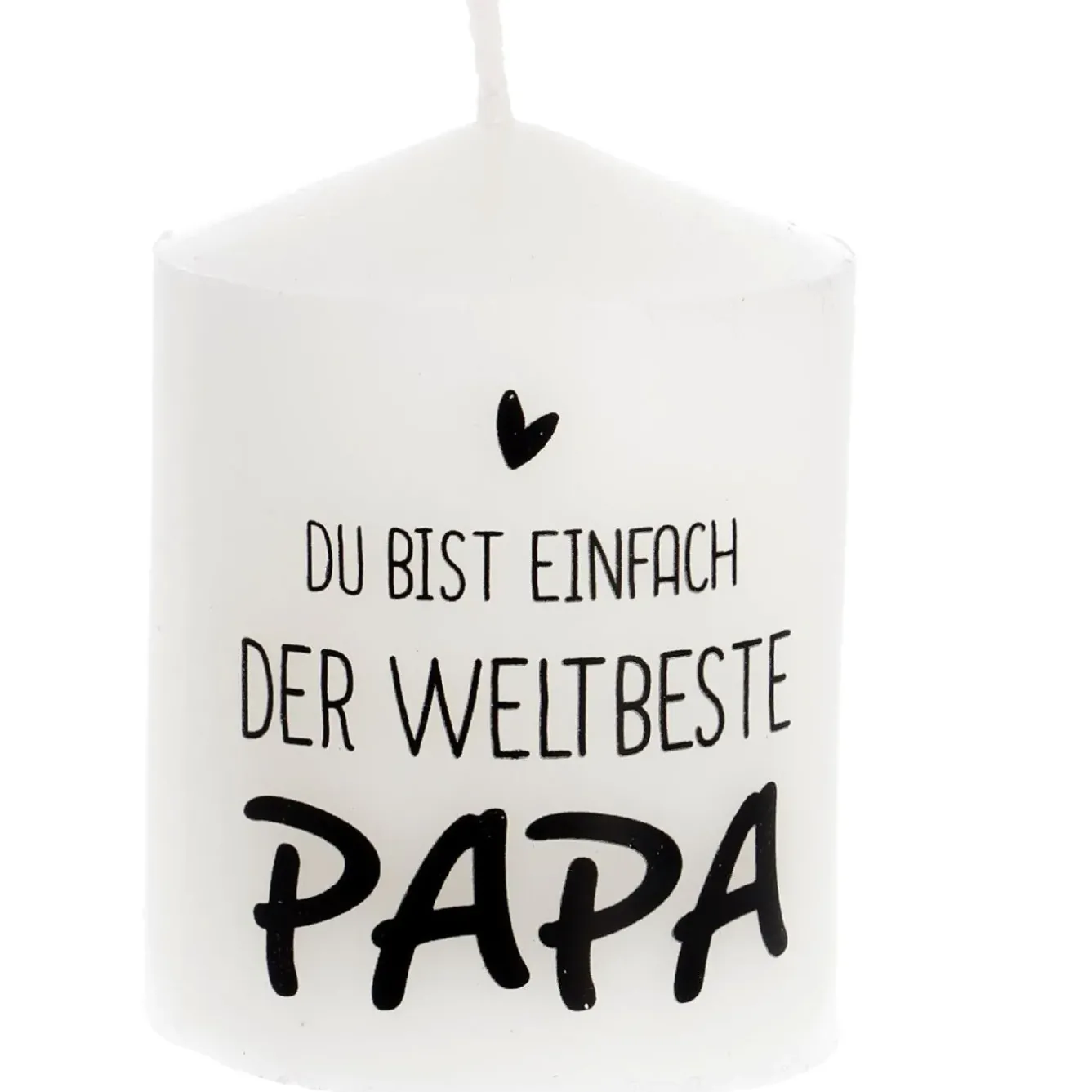 Fashion NANU-NANA Kerze Spruch, Bester Papa, 6 X 8 Cm