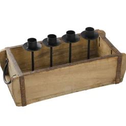Online NANU-NANA Kerzenhalter Holzschale, Rustik, 30 Cm