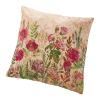 Best NANU-NANA Kissen Blumen, Beige/rot, 60 Cm