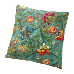 Outlet NANU-NANA Kissen Blumen, Türkis, 60 Cm