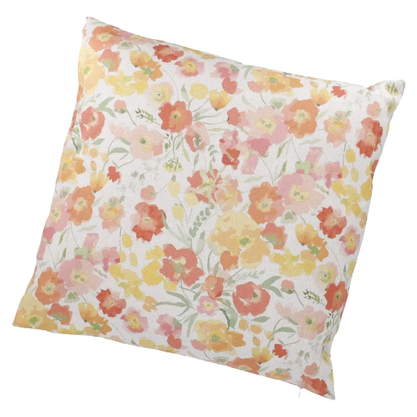 Hot NANU-NANA Kissen Floral, Orange/gelb, 45 X 45 Cm