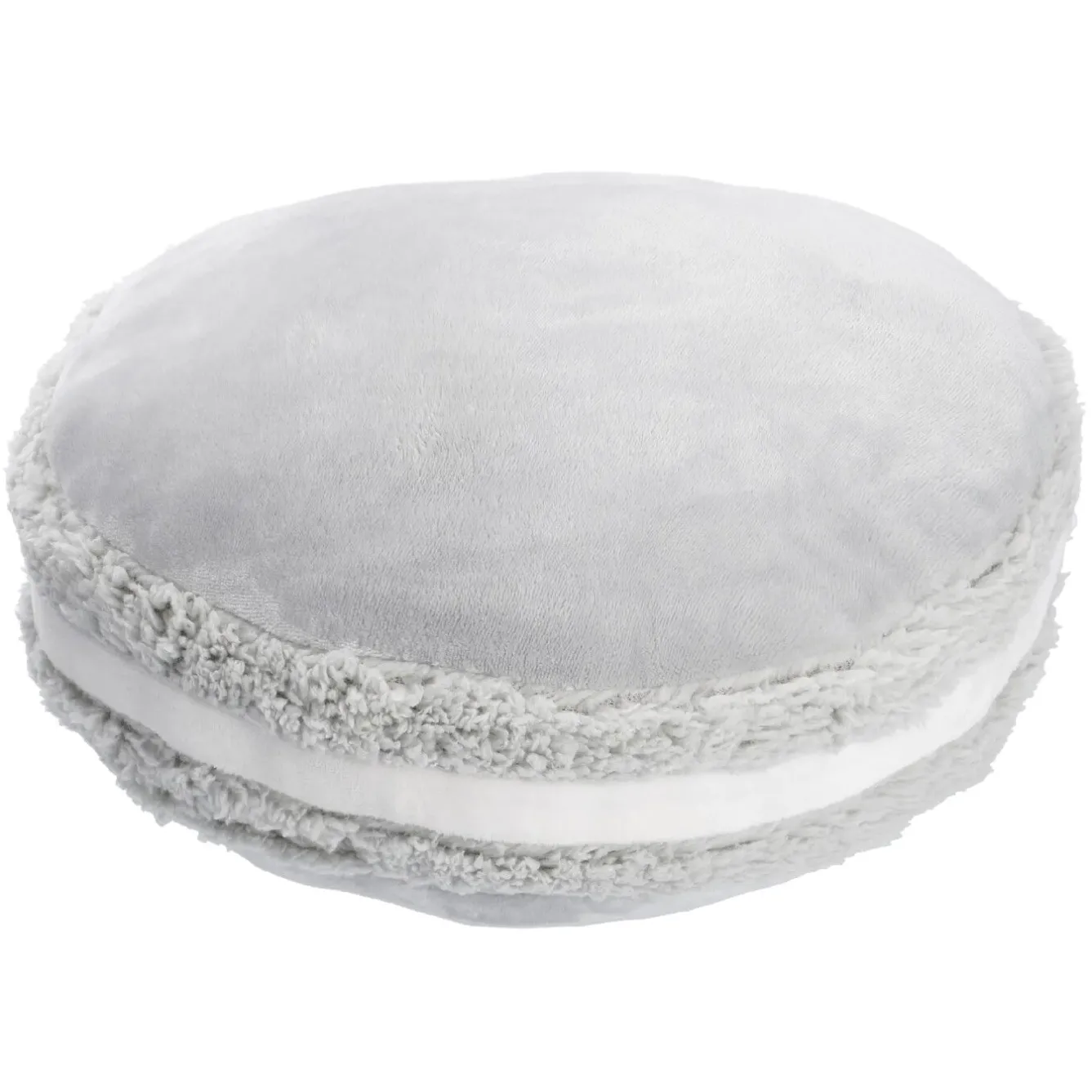 Clearance NANU-NANA Kissen Macaron, Grau, 40 X 12 Cm