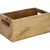 Fashion NANU-NANA Kiste Mit Griff, Mangoholz, 21 X 12 Cm