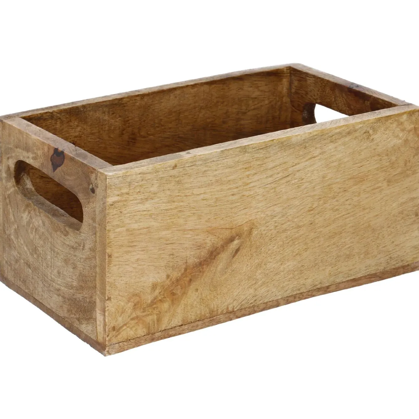 Fashion NANU-NANA Kiste Mit Griff, Mangoholz, 21 X 12 Cm
