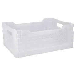 New NANU-NANA Klappbox, 34 X 24 X 13 Cm, Transparent