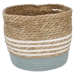 Online NANU-NANA Korb Streifen Mit Henkel, Grün/weiß, 34 X 26 Cm