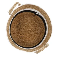 Sale NANU-NANA Korb Wasserhyazinthe, Schwarz/weiß/natur, 30 X 29 Cm