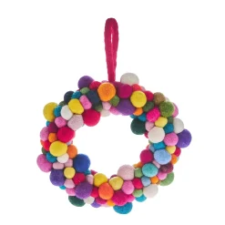 Clearance NANU-NANA Kranz Filzkugeln, Bunt, 20 Cm
