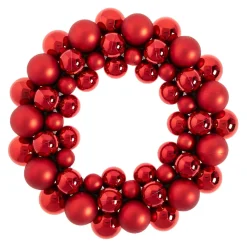 Best NANU-NANA Kugelkranz Kunststoff, Rot, 34 Cm