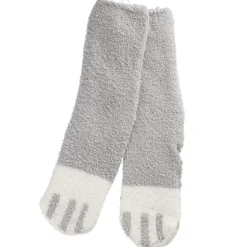 Discount NANU-NANA Kuschelsocken Anti-Rutsch, Uni/grau/offwhite