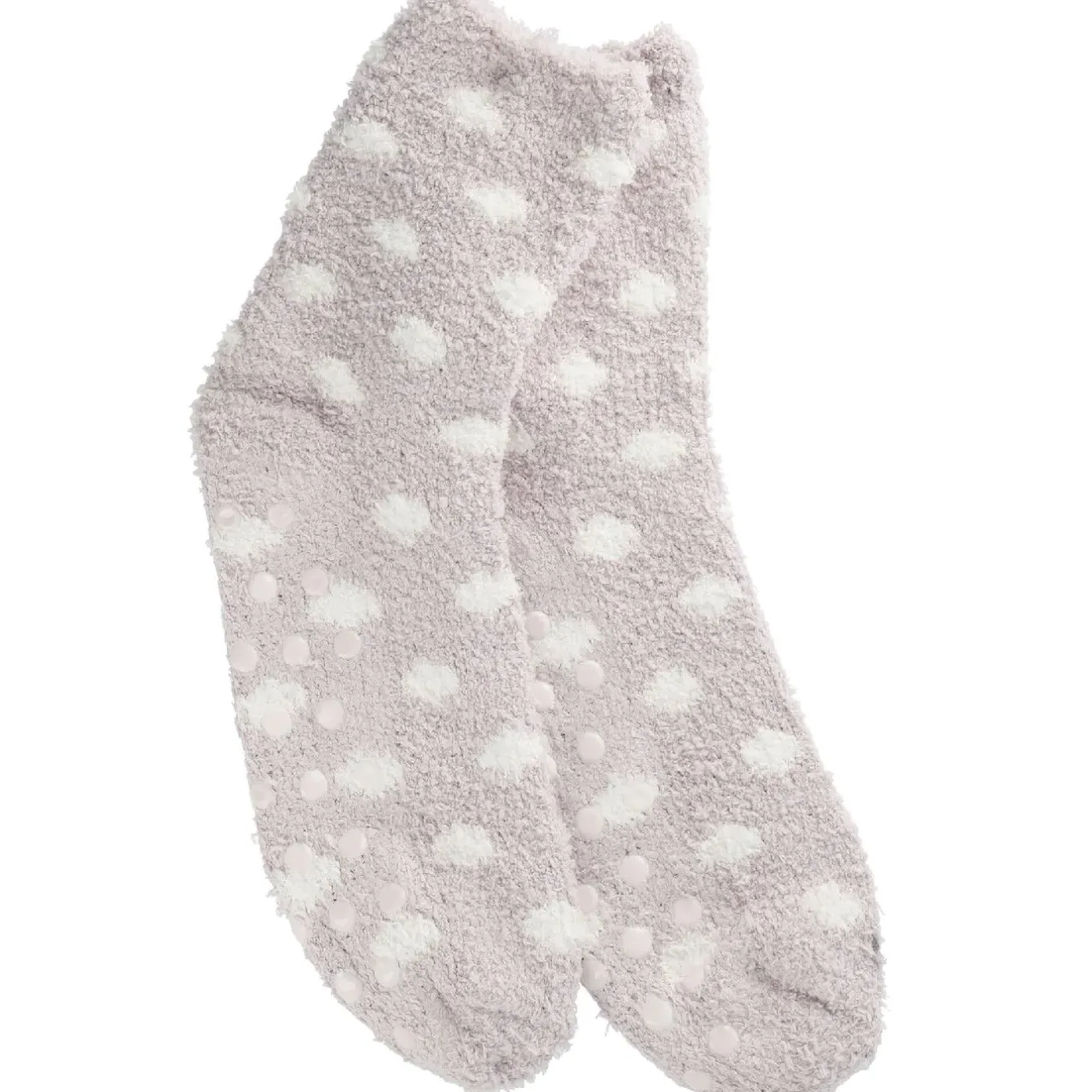 New NANU-NANA Kuschelsocken Anti-Rutsch, Punkte/flieder