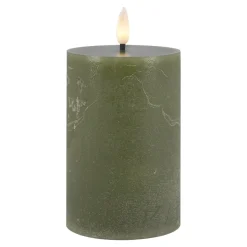 Sale NANU-NANA LED-Kerze Rustik, Waldgrün, 7.5 X 14.5 Cm
