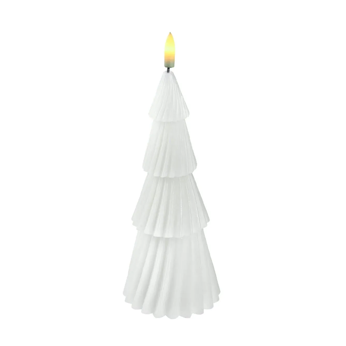 Discount NANU-NANA LED-Kerze Tanne, Weiß, 18.5 Cm