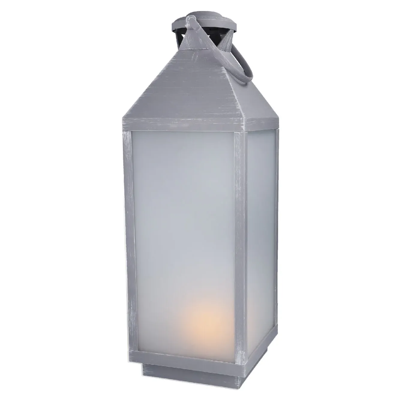 Discount NANU-NANA LED-Laterne Outdoor, Grau-gewischt, 60 Cm