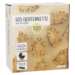 Discount NANU-NANA LED-Lichterkette Häuser, 10er