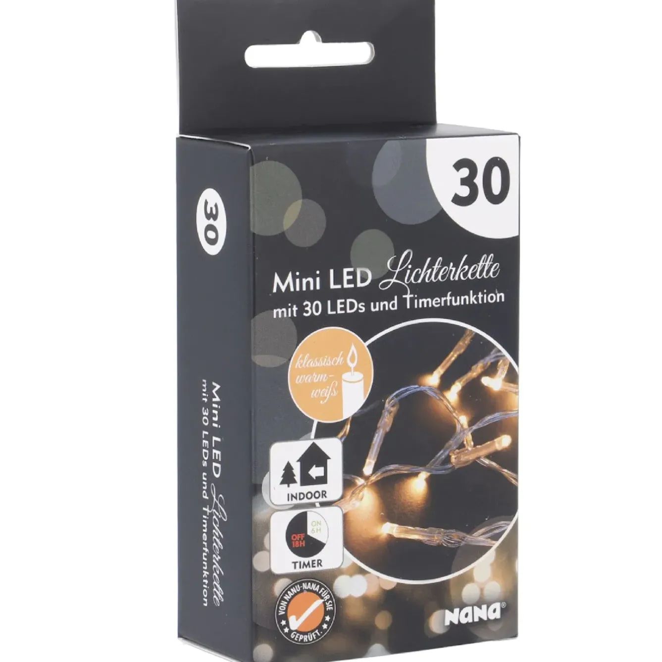 Discount NANU-NANA LED-Lichterkette Mini Mit Timer, 30er