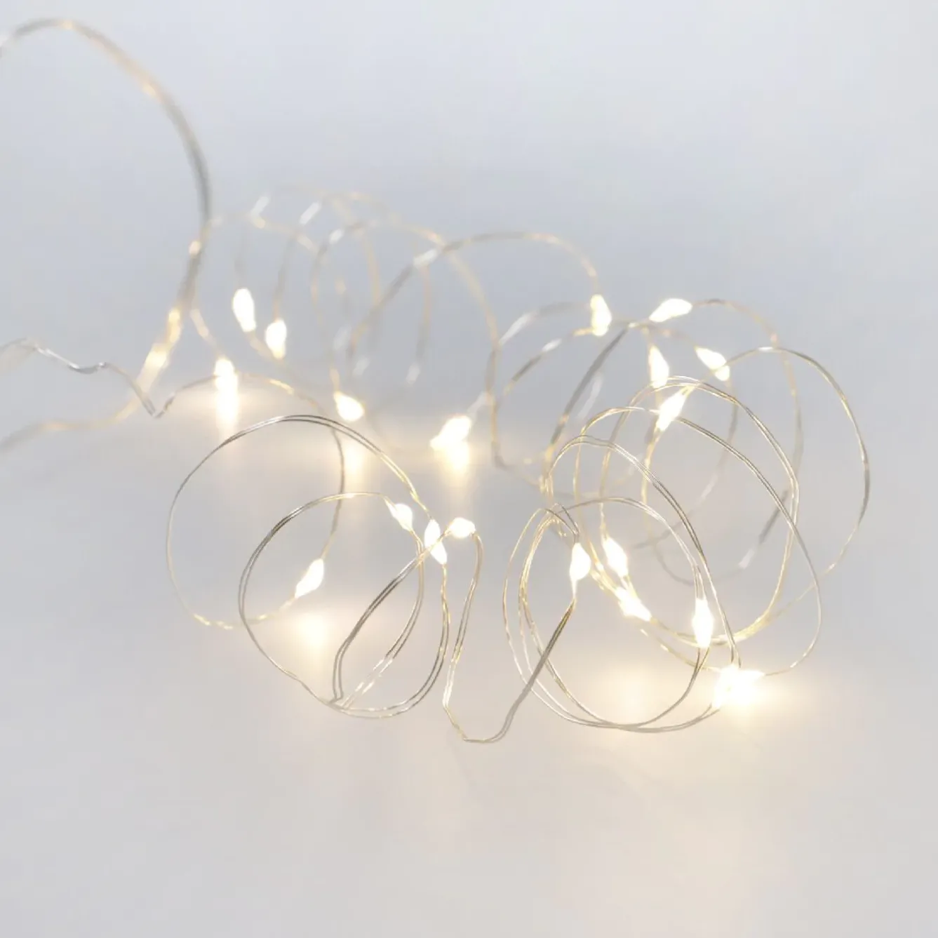 Outlet NANU-NANA LED-Lichterkette, Silber, 190 Cm