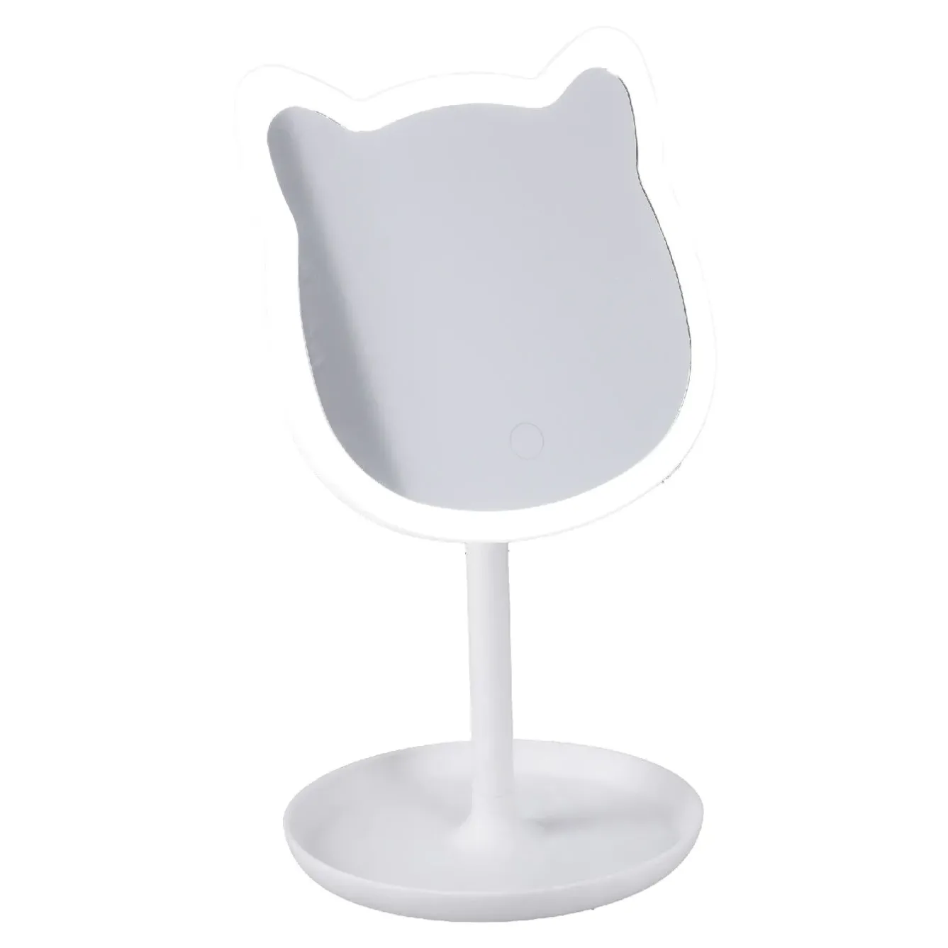 Outlet NANU-NANA LED-Spiegel Form, Katze/weiß, 26 Cm