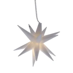 Best NANU-NANA LED-Stern, 16 Zacken, Weiß, 12 Cm