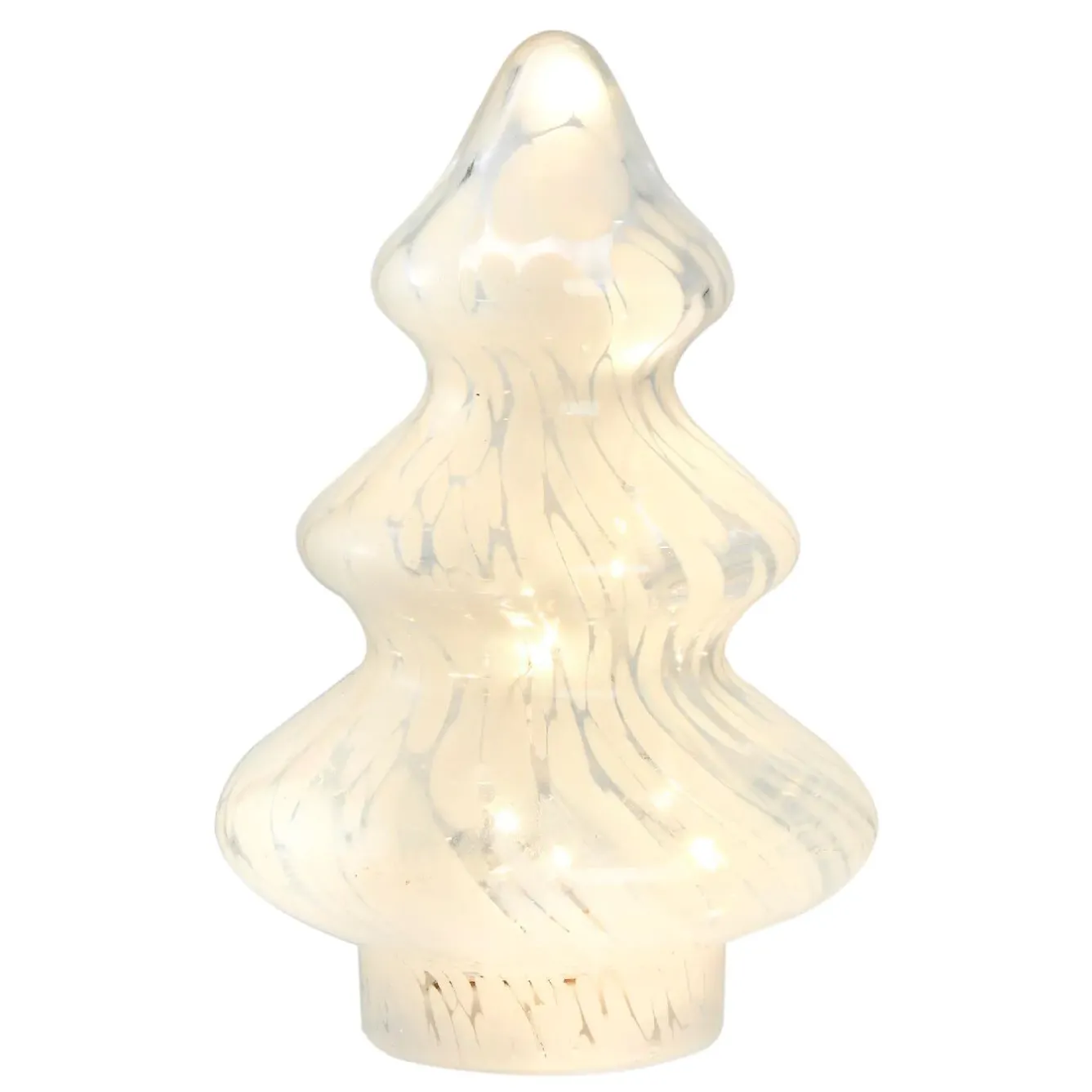 Best NANU-NANA LED-Tanne Sprenkel, Weiß, 20 Cm
