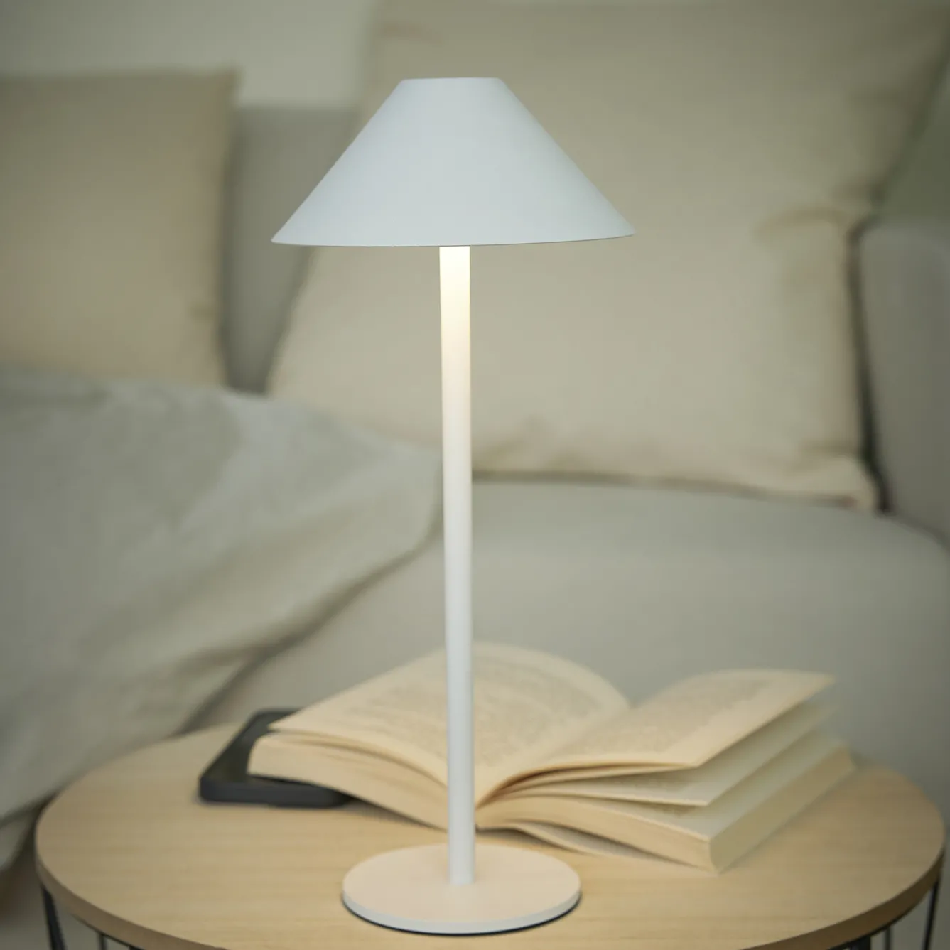 Sale NANU-NANA LED-Tischlampe Schirm, Weiß, 34 Cm