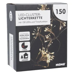 New NANU-NANA Lichterkette Bündel, Warm-weiß, 150er