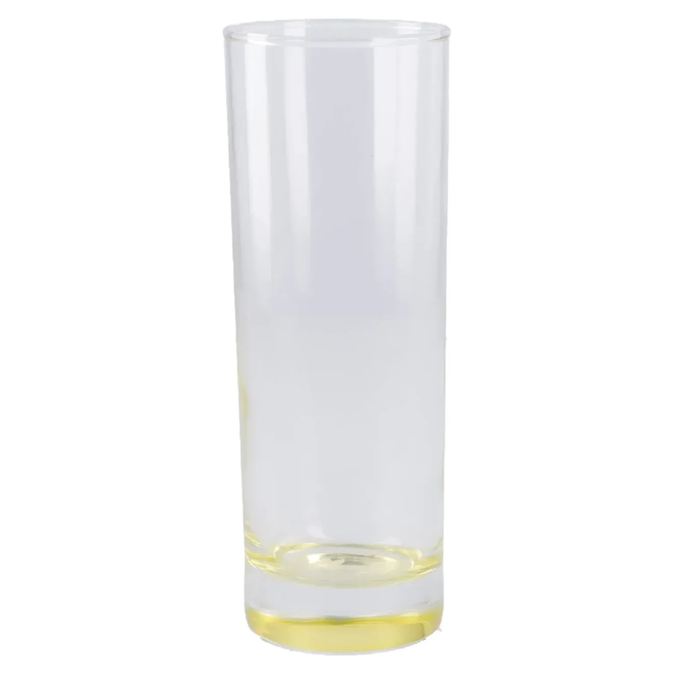 Outlet NANU-NANA Longdrink-Glas Farbboden, Gelb, 300 Ml