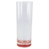 Outlet NANU-NANA Longdrink-Glas Farbboden, Rot, 300 Ml