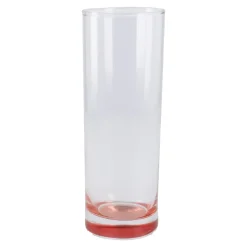 Outlet NANU-NANA Longdrink-Glas Farbboden, Rot, 300 Ml