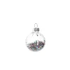 New NANU-NANA Mini-Kugel Schneeball, Flitter, 4 Cm