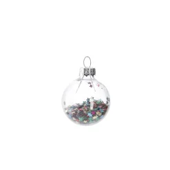 New NANU-NANA Mini-Kugel Schneeball, Flitter, 4 Cm