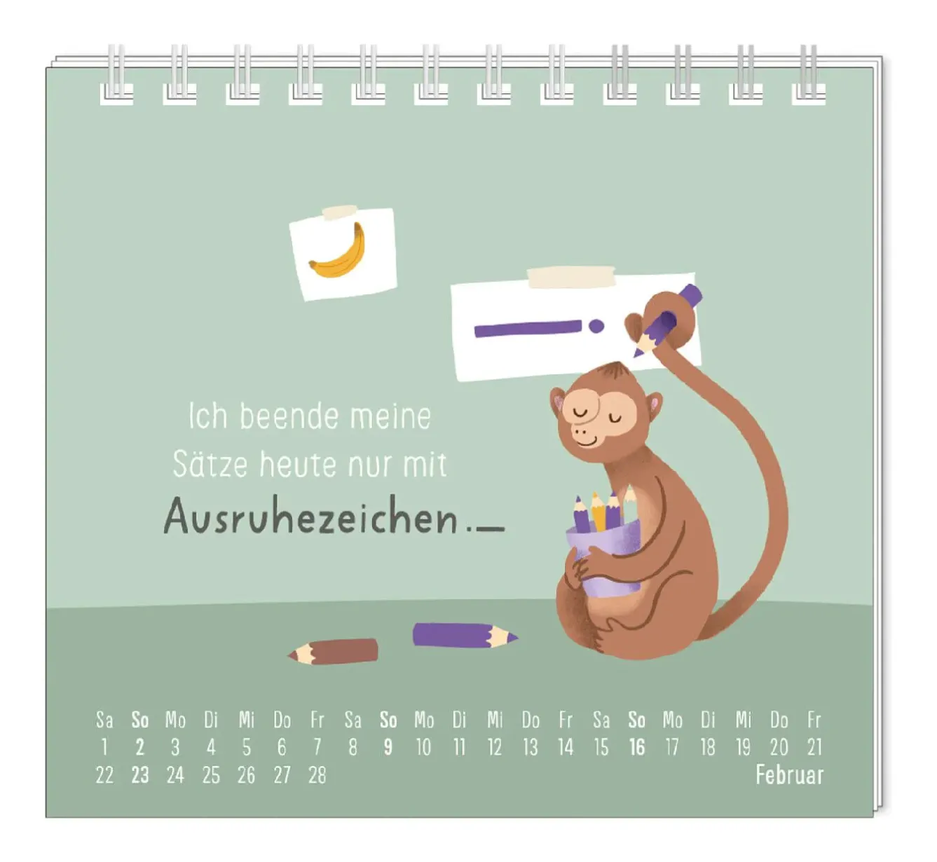 Sale NANU-NANA Mini-Tischkalender 2025, Einfach Mal Nichts Tun