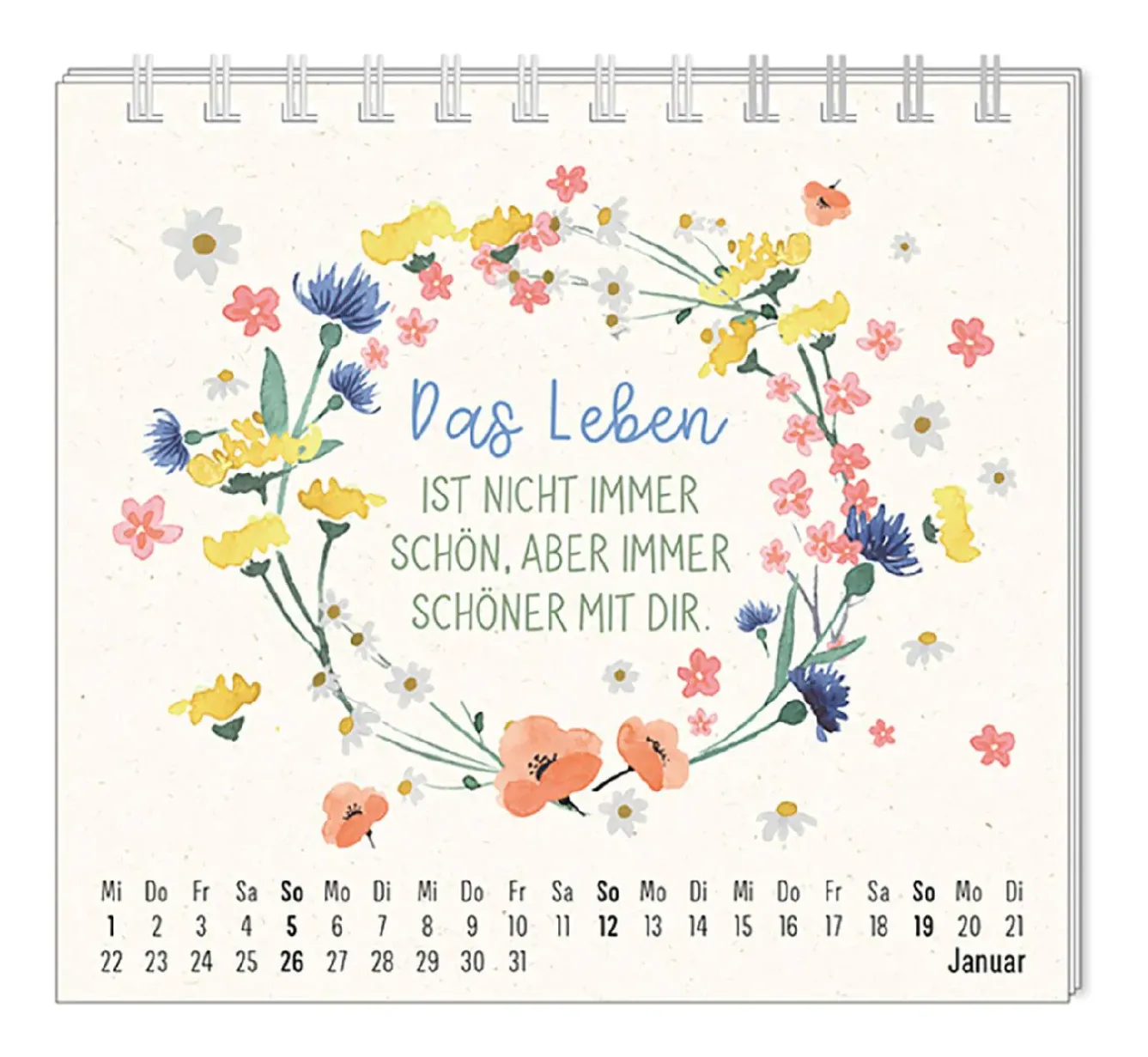 New NANU-NANA Mini-Tischkalender 2025, Floral